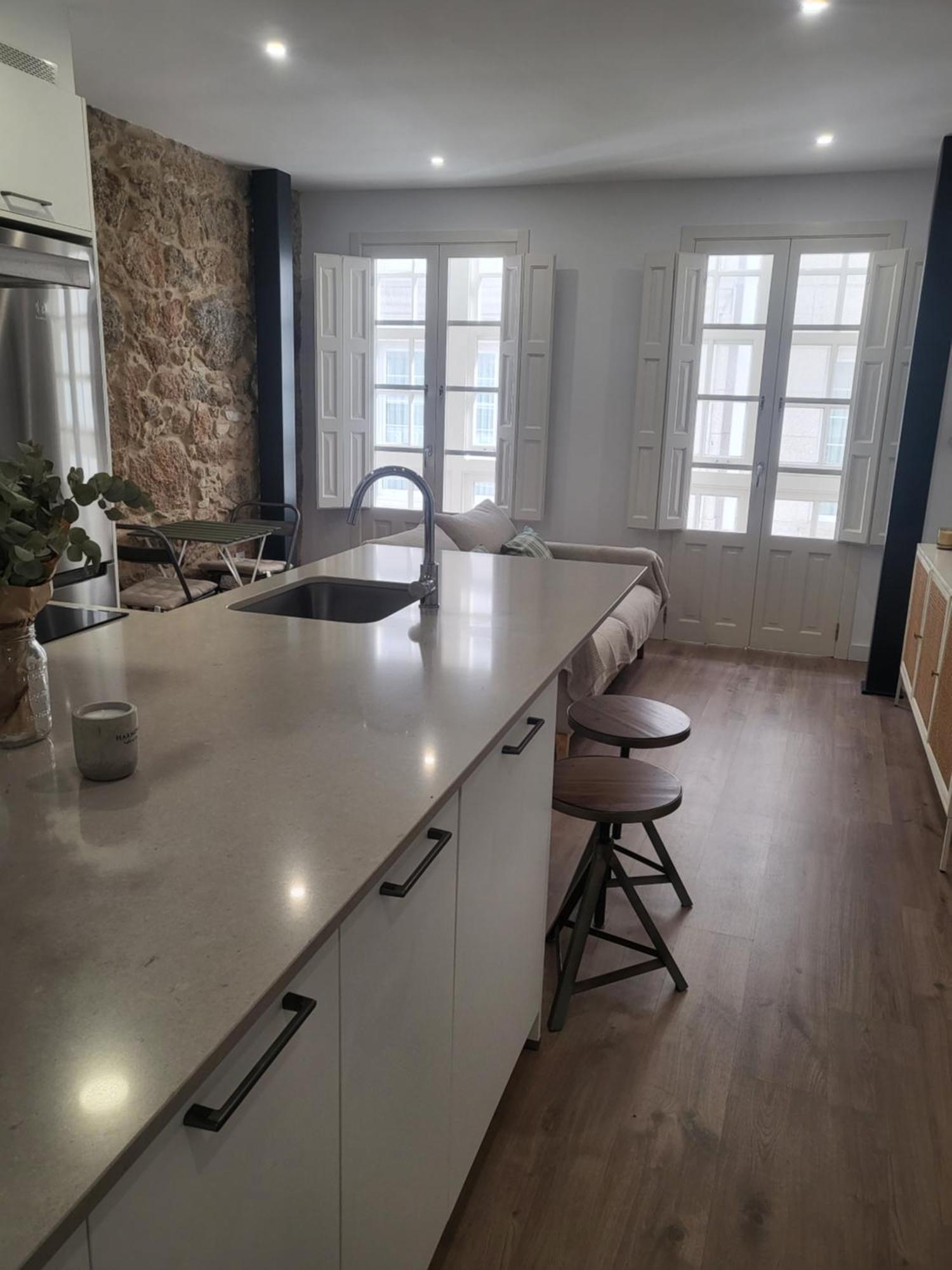 Preciosa Vivienda En El Centro De La Ciudad Leilighet La Coruña Eksteriør bilde